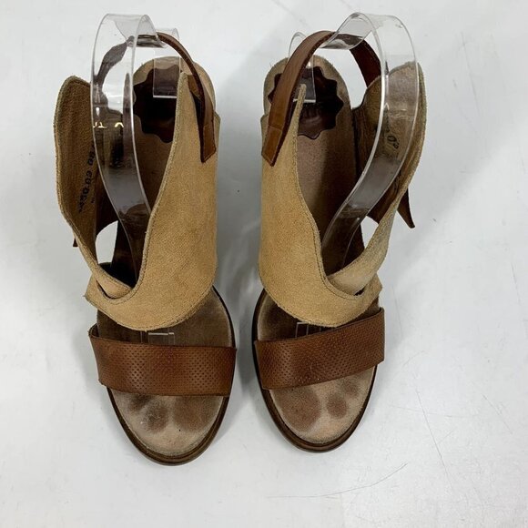 Anthropologie Coque Terra Sanne Block Heel Leather Sandal Size US 8 EU 39 - Picture 9 of 14